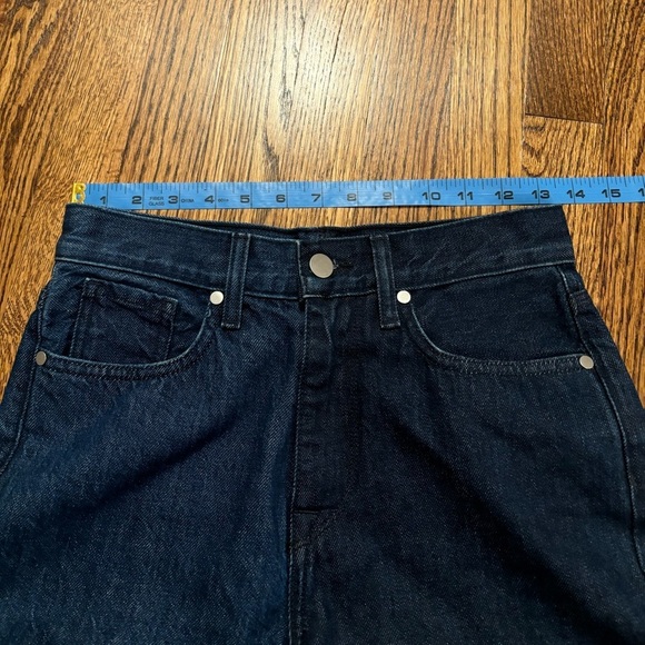 BLDWN | Two-Tone Vintage Straight Leg Crop Cotton Enigma Jeans Sz 24 - Picture 10 of 11